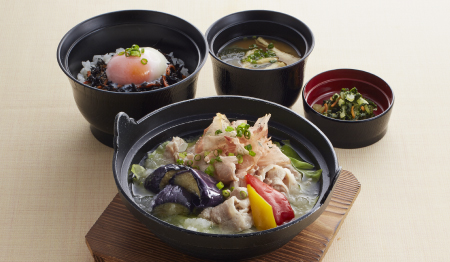 豚しゃぶのみぞれ煮朝食
