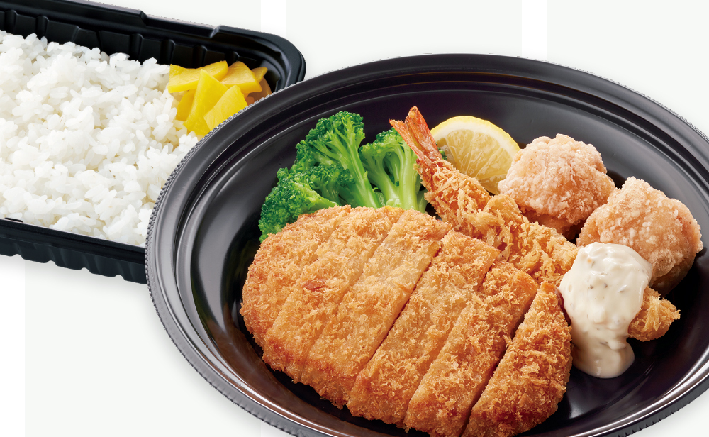 ロースかつの特選バラエティフライ弁当