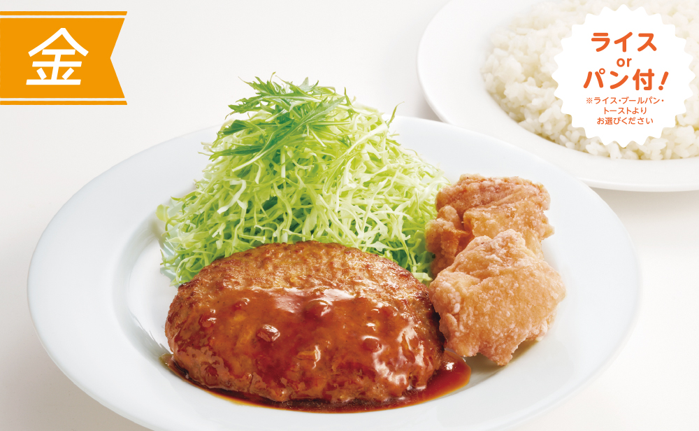 （金）ハンバーグ＆唐揚げ