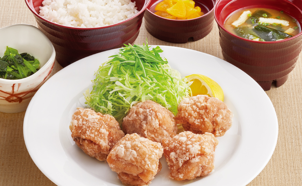 ジョイフル塩唐揚げ定食