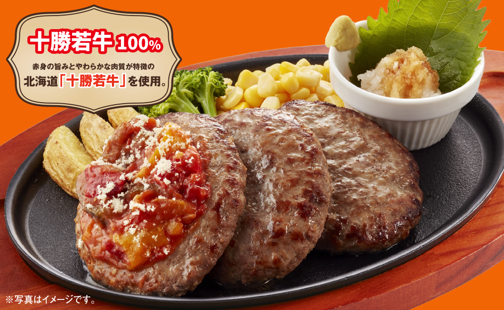 十勝若牛100%トリプルハンバーグ