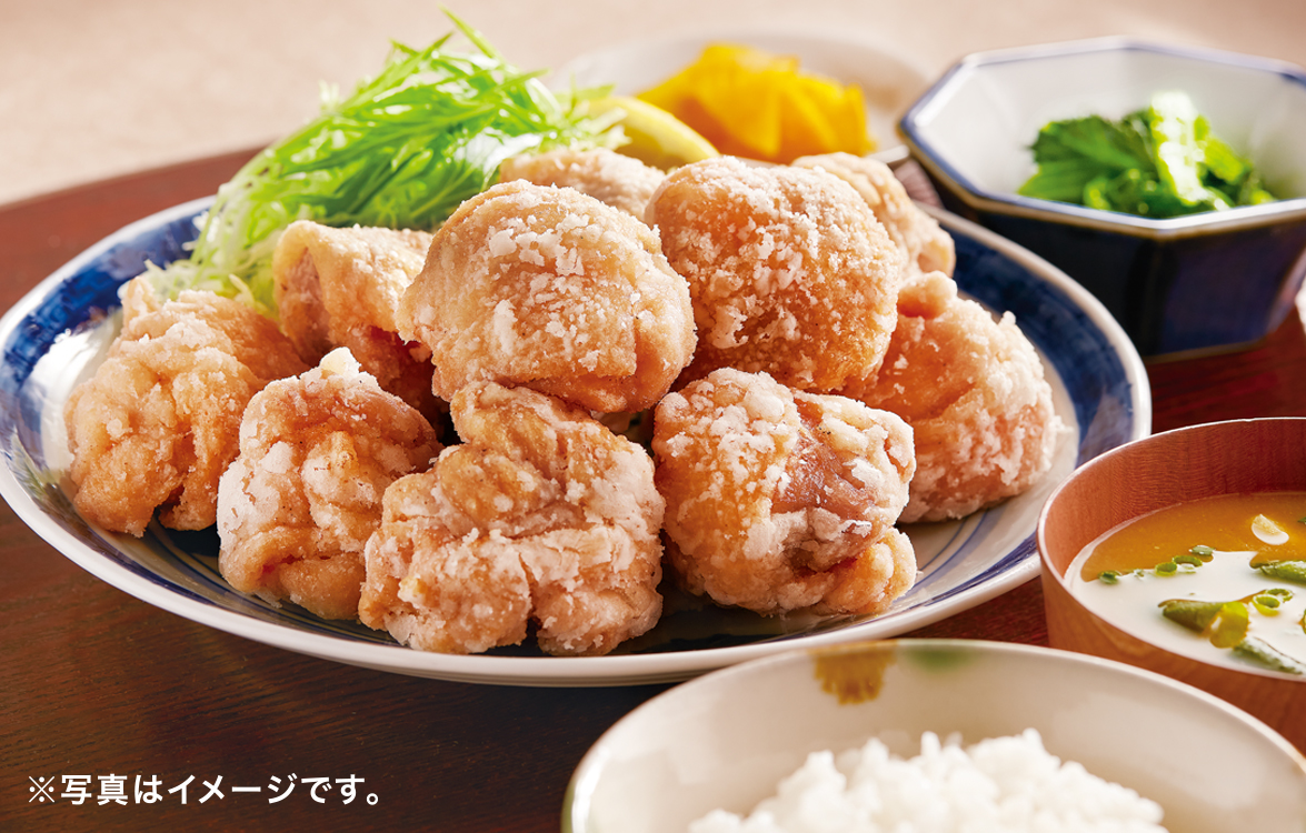 倍盛りジョイフル塩唐揚げ定食