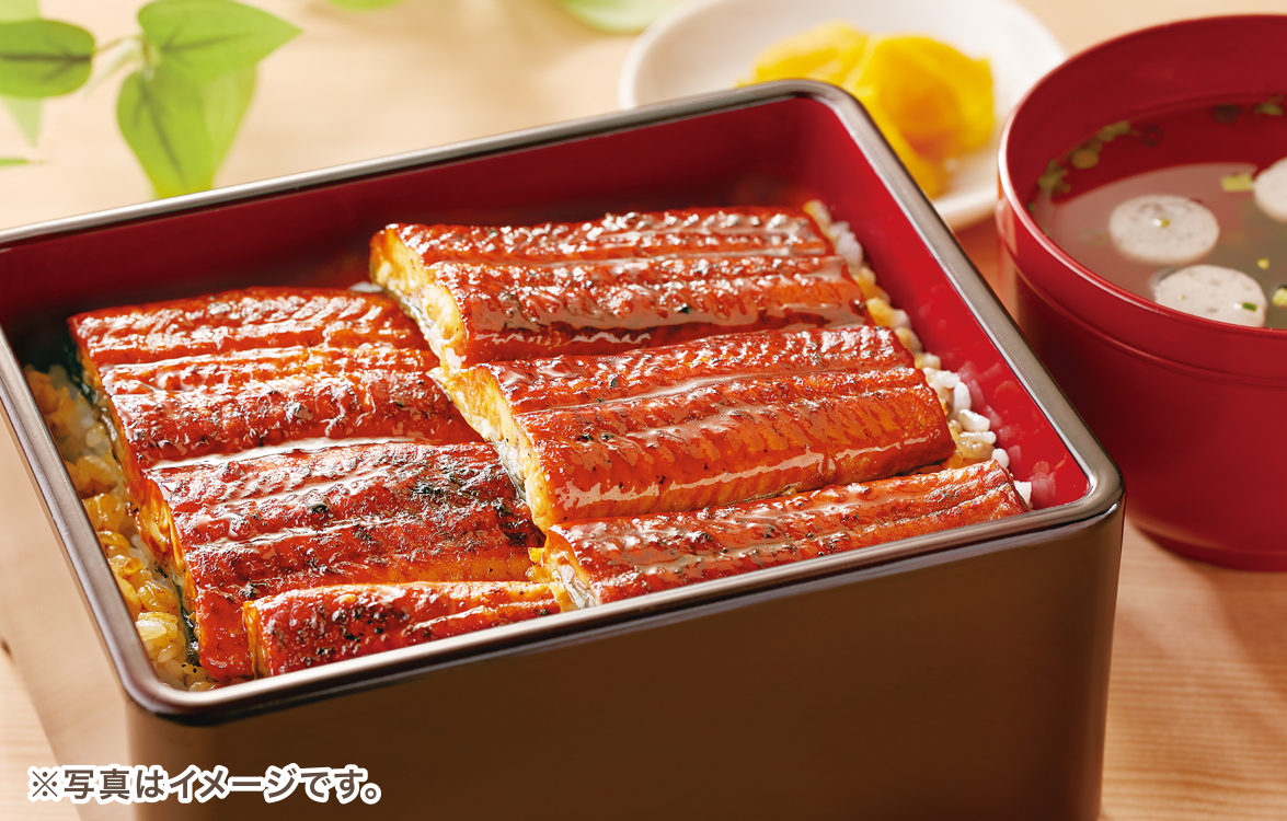 うなぎ二倍盛り重（お吸い物・漬物付）