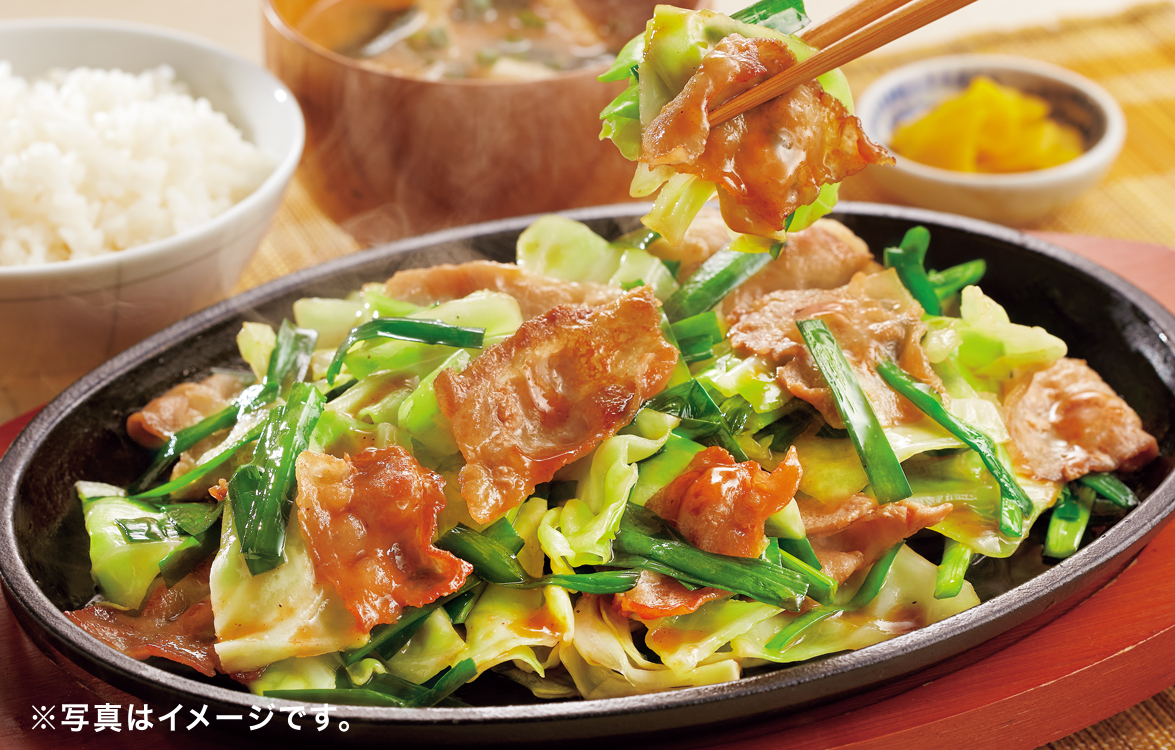 大分名物ニラ豚定食のイメージ
