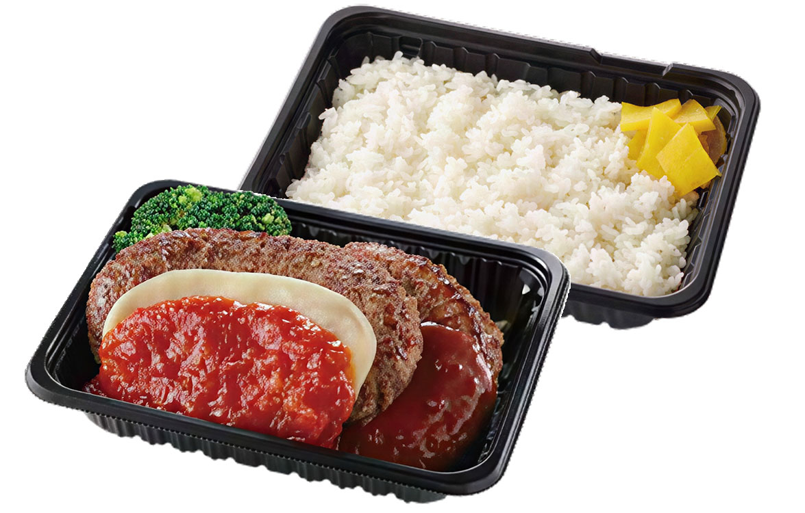 2026年8月25日（火）15時販売開始！「ふたつの味わいチーズハンバーグ弁当」