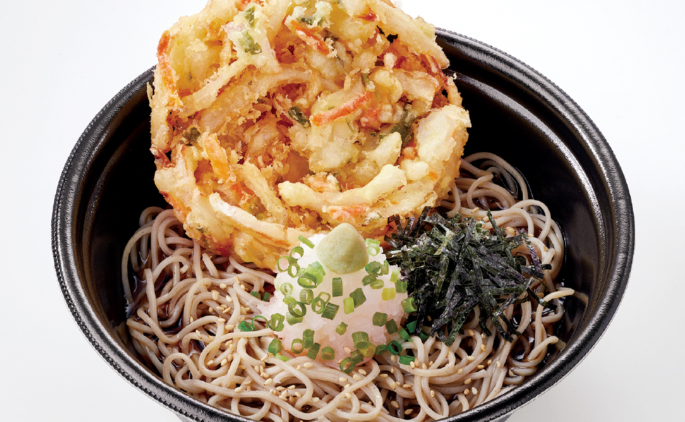 野菜かき揚げのぶっかけおろしそば