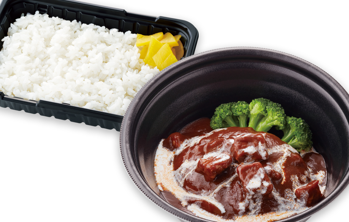 洋食屋さんのビーフシチューハンバーグ弁当