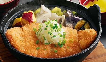 鰹節香るチキンのおろし煮定食