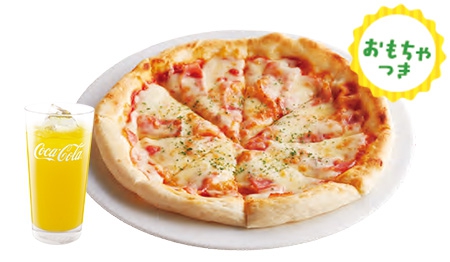 Joyチーズたっぷりベーコンピザセット（ドリンクバー・スープバーつき）