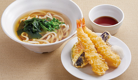 特製天ぷらうどん(えび・ナス・かぼちゃ)