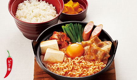 旨辛スープのキムチチゲ定食