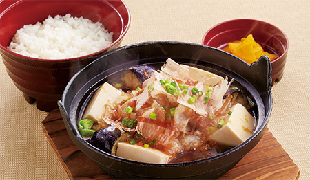 豚肉と豆腐の熱々みぞれ煮定食