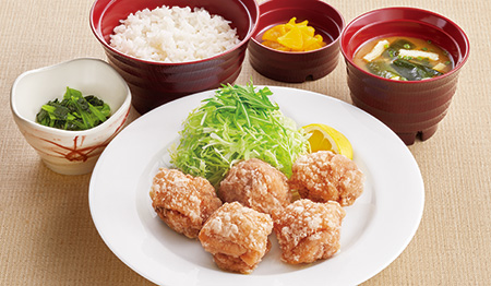 ジョイフル塩唐揚げ定食
