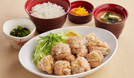 倍盛りジョイフル塩唐揚げ定食